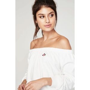 Spiritual Gangster Hibiscus Patch Chill Sweatshirt White Size Small